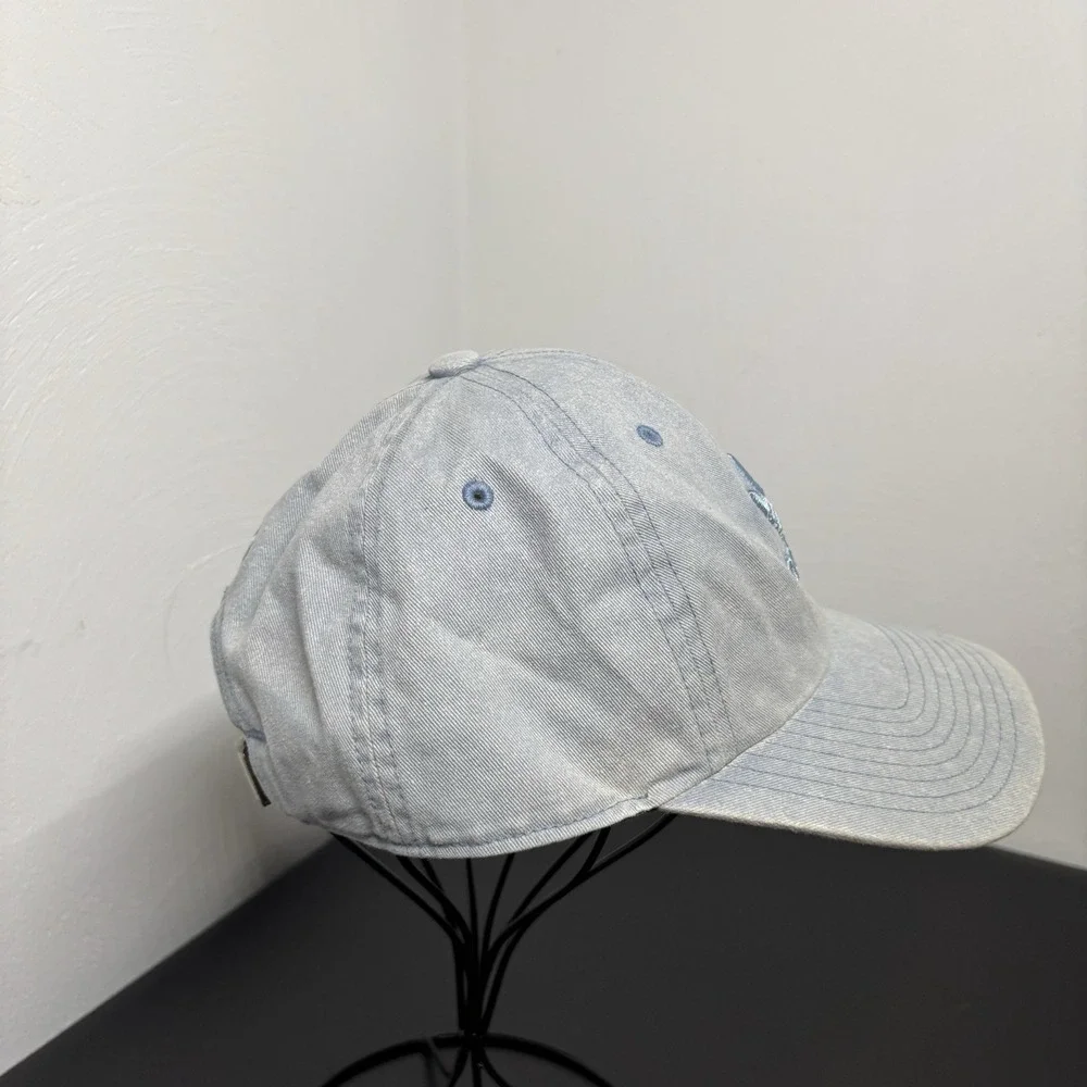 Adidas Hat Cap Unisex‎ Denim Strapback Athletic Blue 90s DAD Sportswear Academia